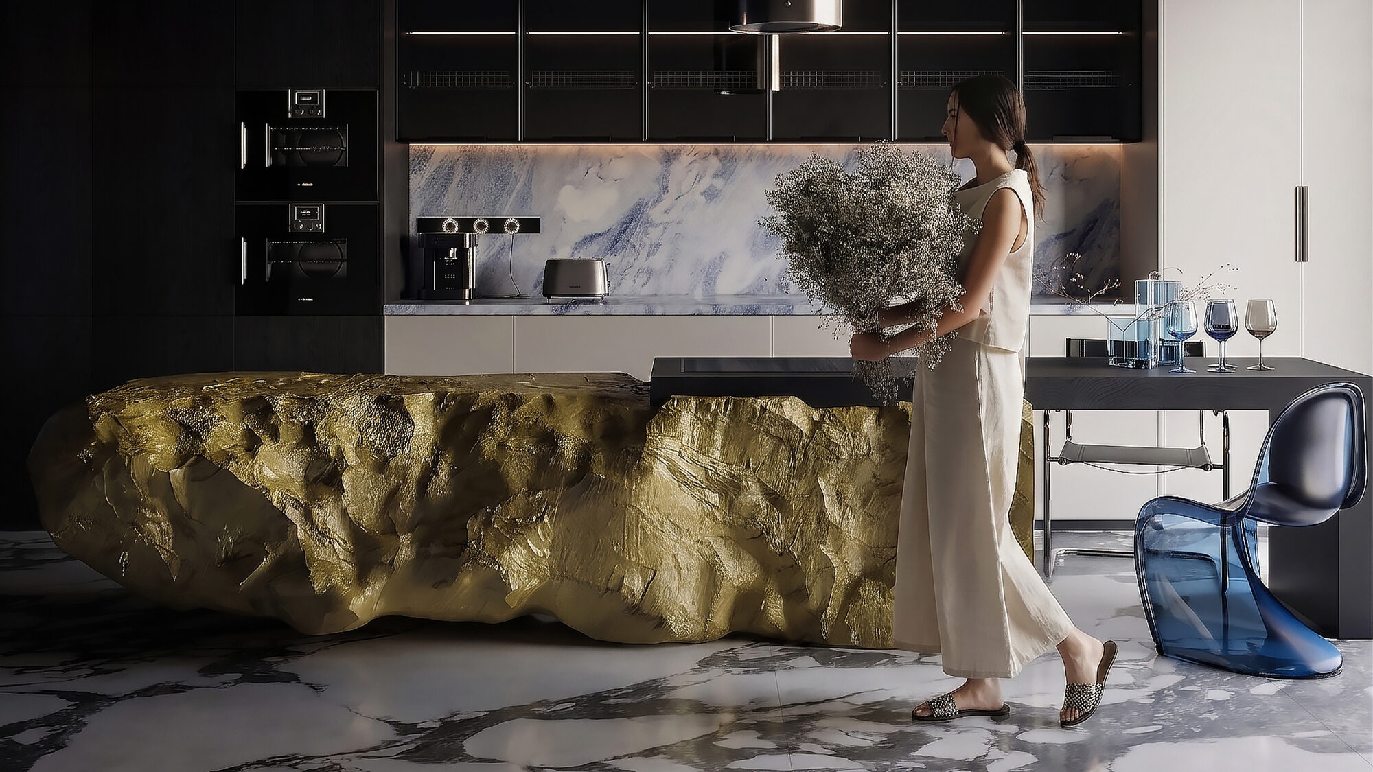 Obsidian Monolith Kitchen